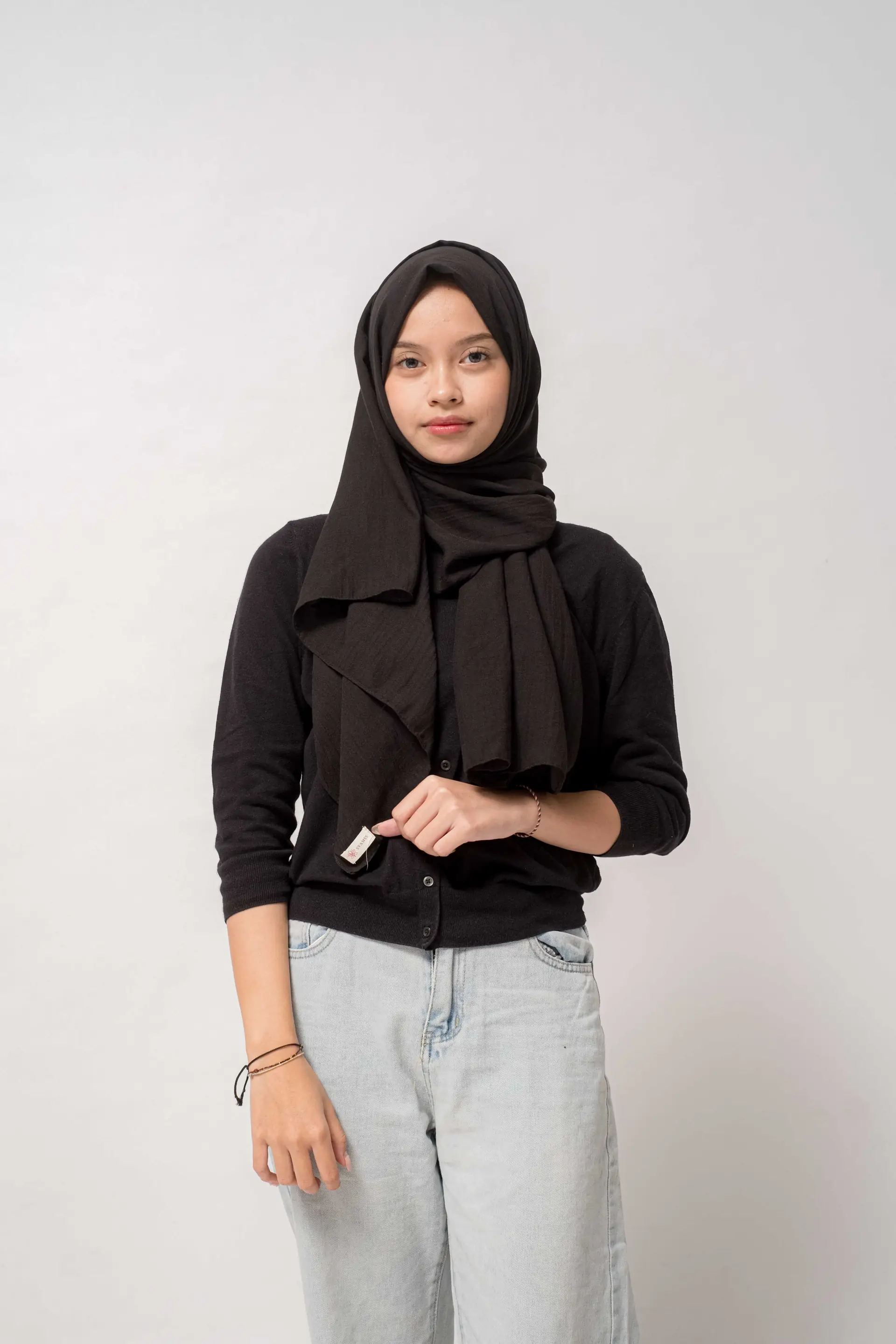 Jilbab voal SYAMSS warna Noir